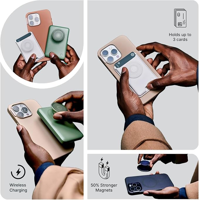 PopSockets iPhone 17 Pro Phone Case with MagSafe- Tiny Bows | Magnetic, Wireless Charging, Camera & Drop Protection, Bow, Phone, Women